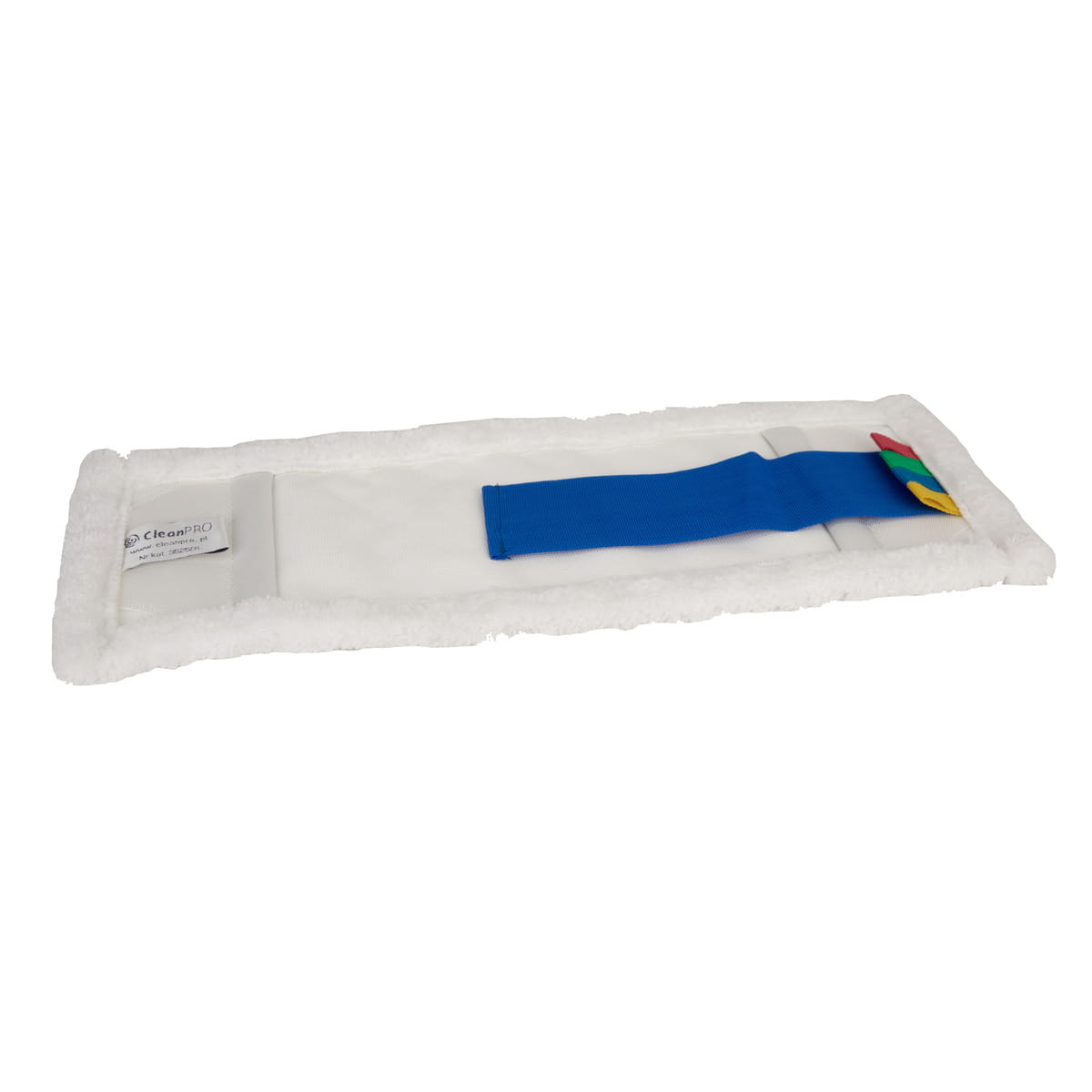 CleanPRO kieszeniowy z taśmą mop płaski z mikrofazy 40cm
