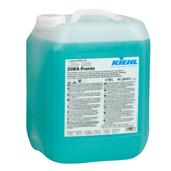 KIEHL DIWA PRONTO 10L / 10,2kg kwaśny płyn do płukania naczyń