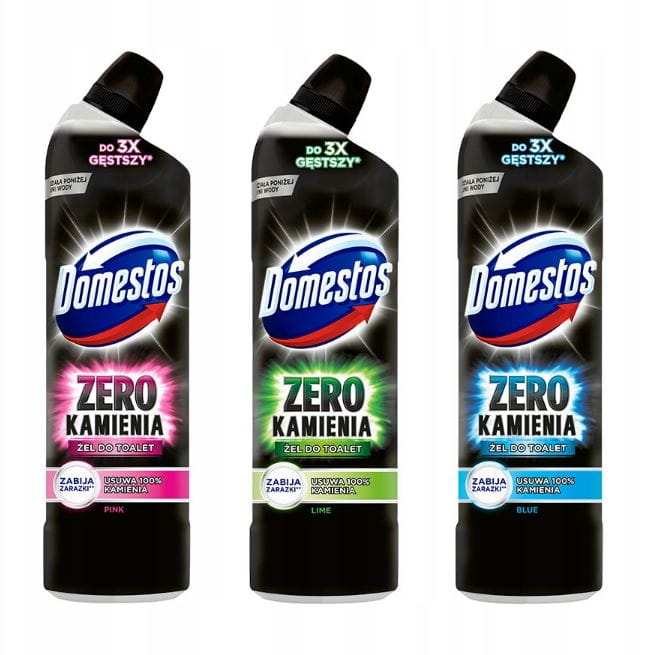 DOMESTOS ZERO KAMIENIA żel do toalet 750ml