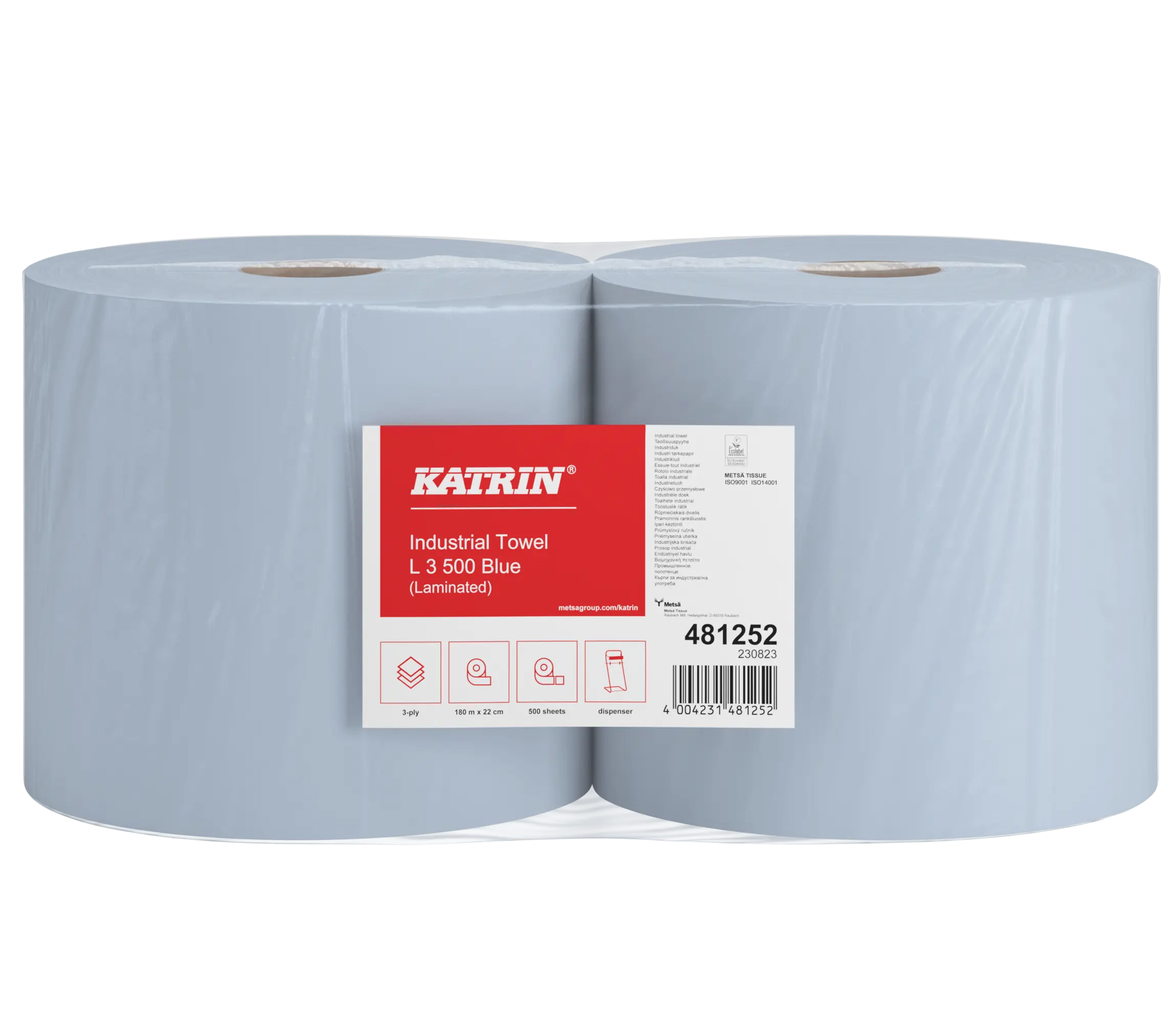 481252 KATRIN L3 500 Czyściwo 3warstwowe 180m / 2 sztuki