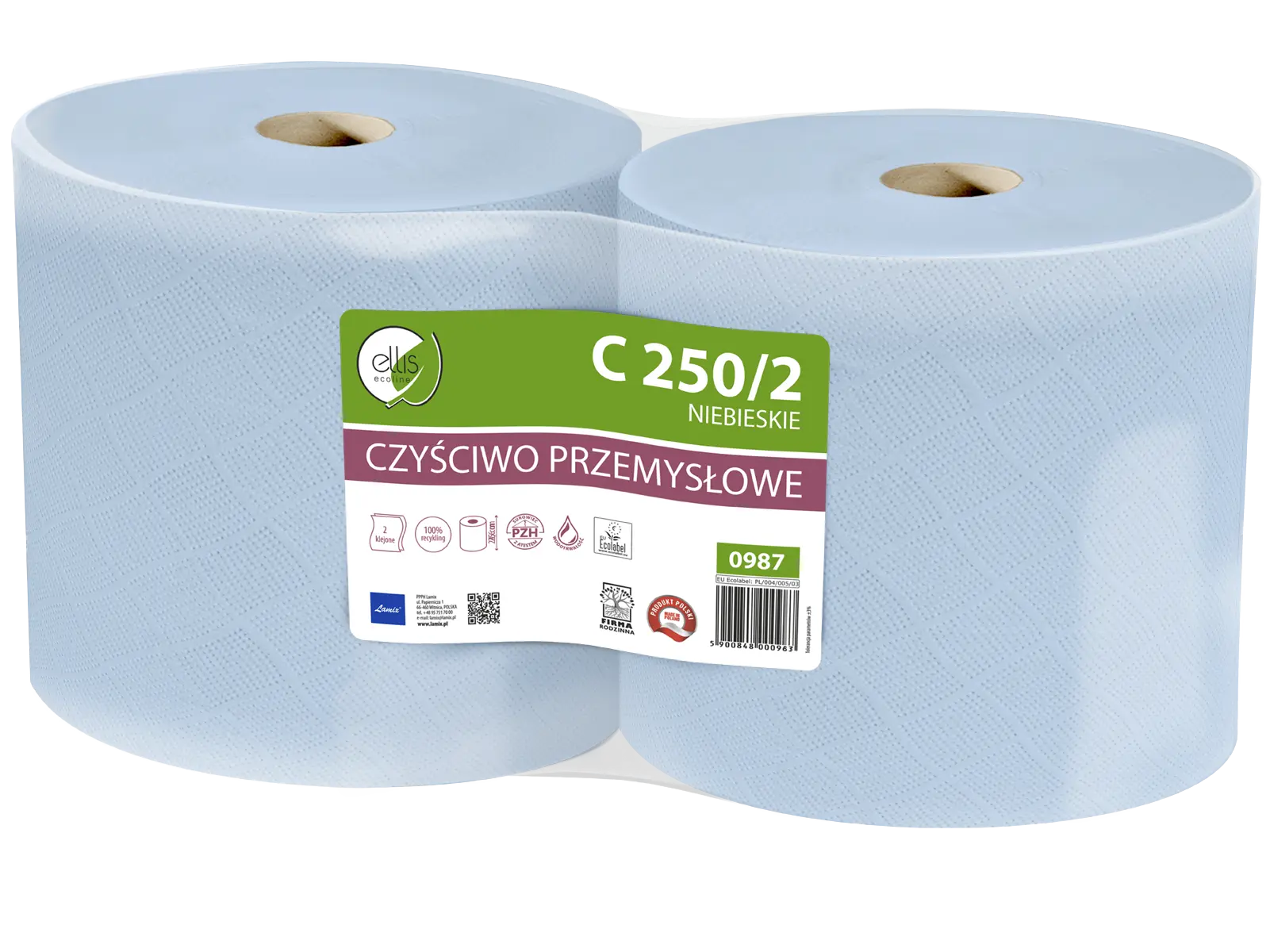 0987 LAMIX ellis czyściwo 2w niebieskie 240mb / 2 sztuki