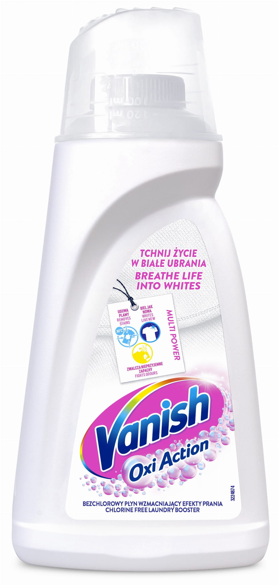 VANISH Płyn Oxi Action White 1L Odplamiacz do prania