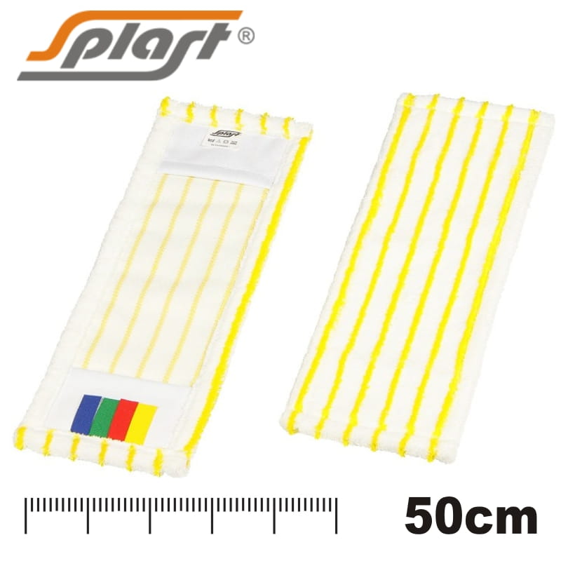 SPLAST kieszeniowy mop płaski z mikrofazy "grunt" 50 cm