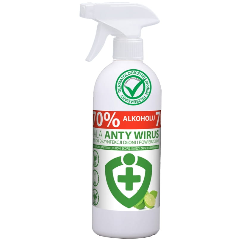 KALA ANTY WIRUS Lemongrass płyn do dezynfekcji rąk 500ml