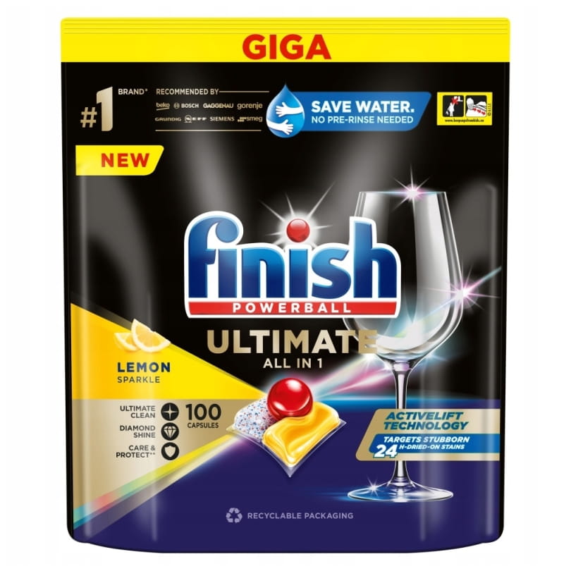 FINISH ULTIMATE ALL in 1 kapsułki do mycia naczyń w zmywarce 100 sztuk