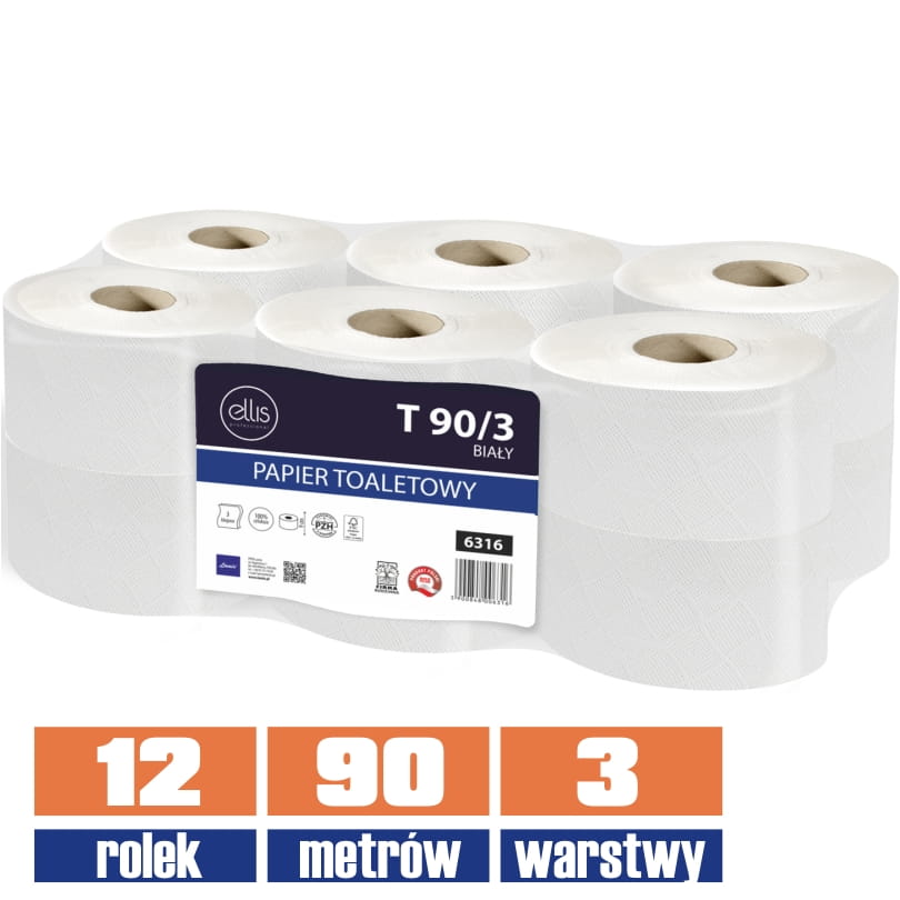 6316 LAMIX ellis jumbo papier 3w celuloza 90mb / 12 sztuk