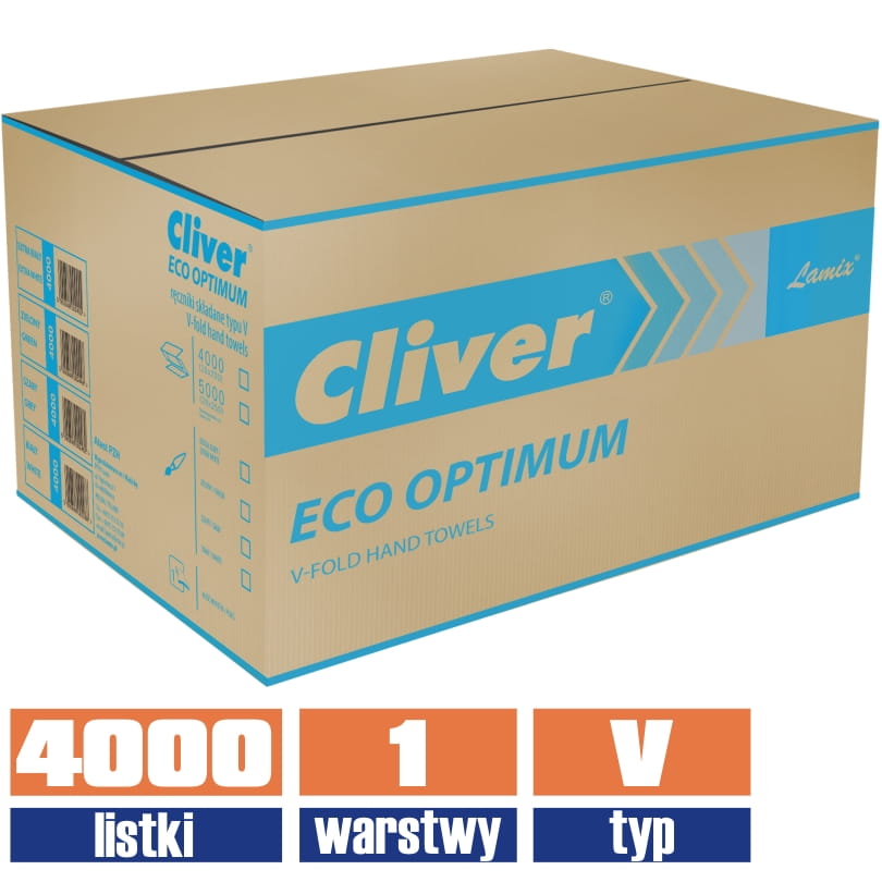 2448 LAMIX ręcznik zz optimum 1w zielony 4000 listków