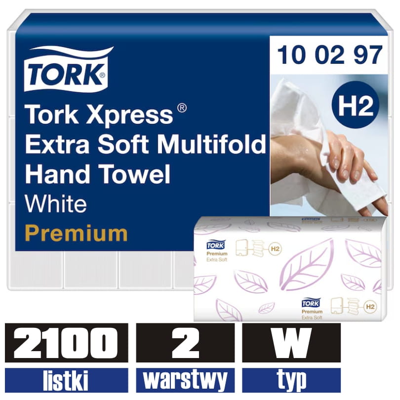 100297 TORK H2 ręcznik xpress W 2100 listków