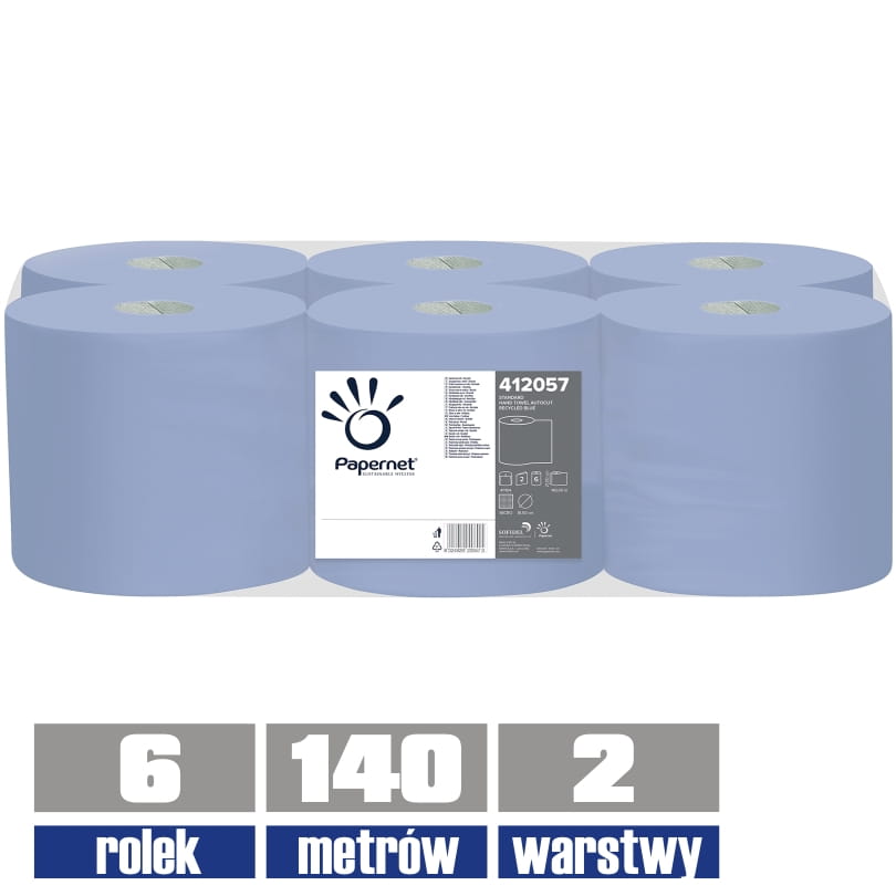 412057 PAPERNET ręcznik AUTOCUT 2 warstwowy 140mb / 6 sztuk