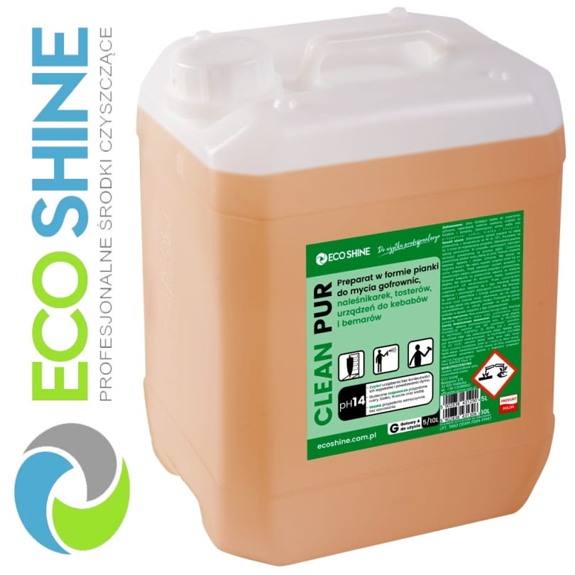 ECOSHINE CLEAN PUR 5L preparat do mycia tosterów, gofrownic, naleśnikarek, kebabów oraz bemarów