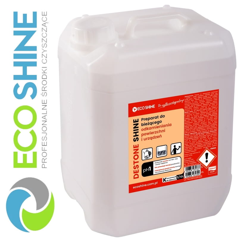 ECOSHINE DESTONE SHINE 5L bieżące odkamienianie powierzchni i urządzeń