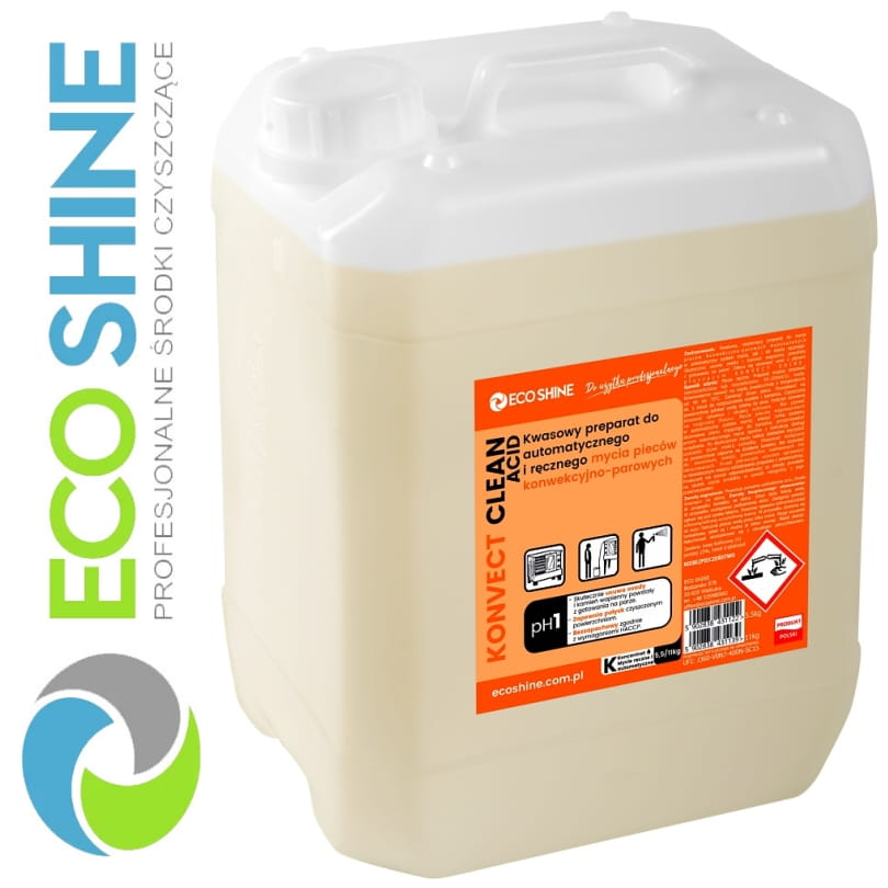 ECOSHINE KONVECT CLEAN ACID 5,5kg preparat do automatycznego mycia pieców oraz do mycia ręcznego i ciśnieniowego