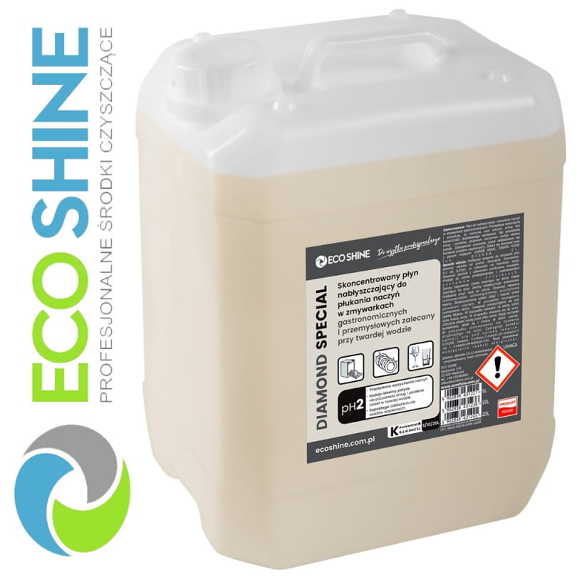 ECOSHINE DIAMOND SPECIAL 5kg skoncentrowany płyn nabłyszczający do płukania naczyń