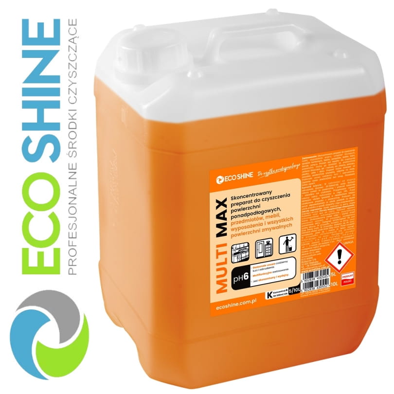 ECOSHINE MULTI MAX 5L skoncentrowany preparat do czyszczenia mebli, wszystkich powierzchni zmywalnych