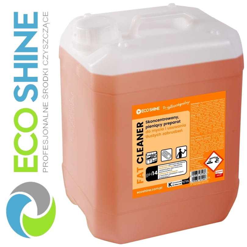 ECOSHINE FAT CLEANER 5L skoncentrowany preparat do czyszczenia zatłuszczonych i zaolejonych urządzeń, przedmiotów oraz powierzchni