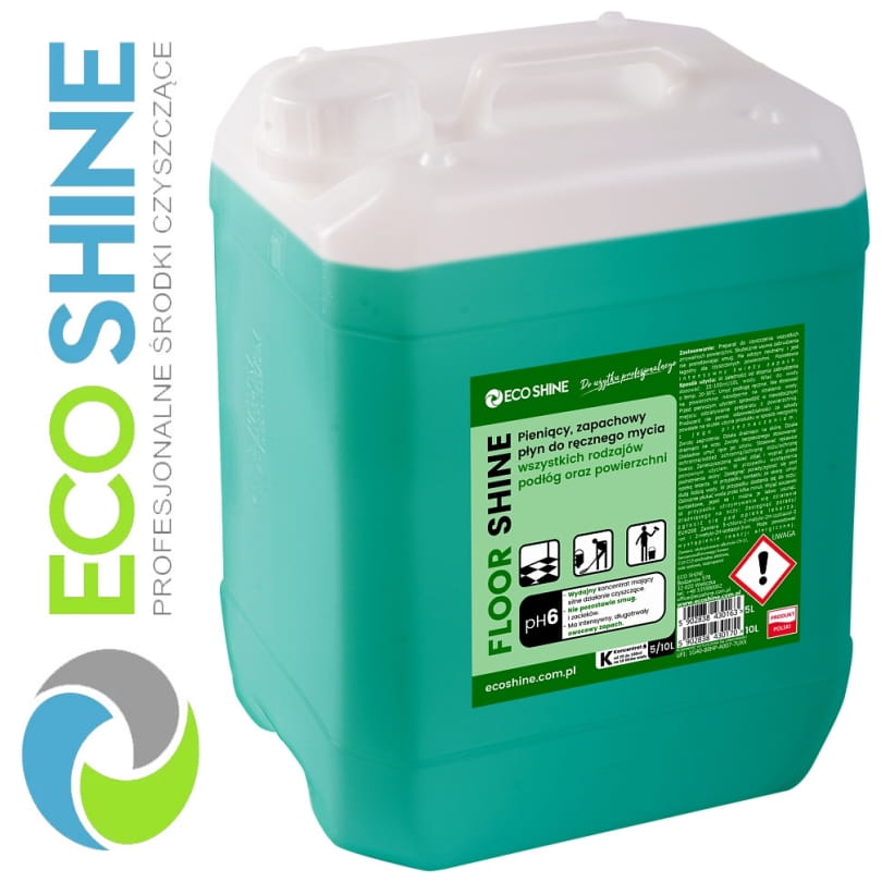 ECOSHINE FLOOR SHINE 5L skoncentrowany, zapachowy płyn do ręcznego mycia podłóg