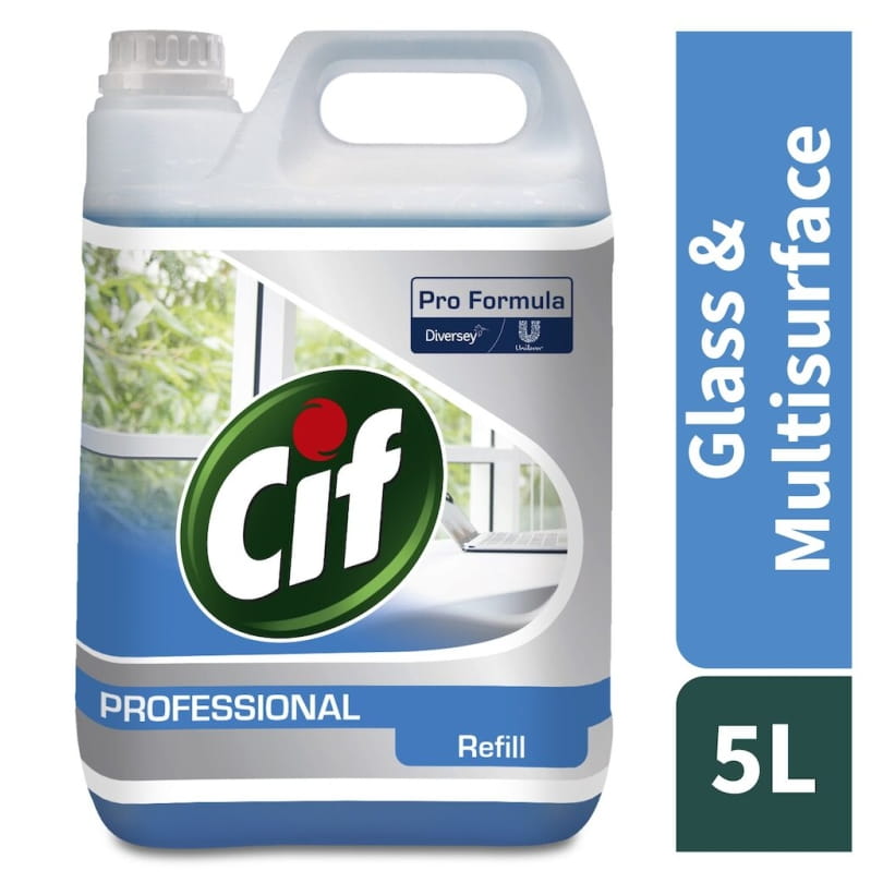 Cif Professional Glass & Multi Surface Cleaner 5L mycie powierzchni szklanych i wielu powierzchni zmywalnych