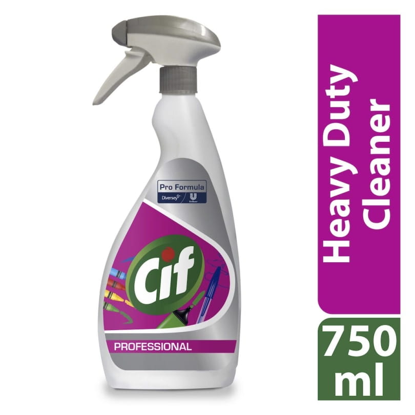 Cif Professional Heavy Duty Cleaner 750ml preparat do usuwania tuszu, atramentu, flamastrów, klei
