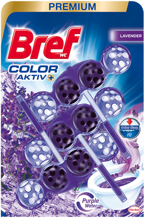 BREF Color Activ Lawenda zawieszka do muszli 3x50g