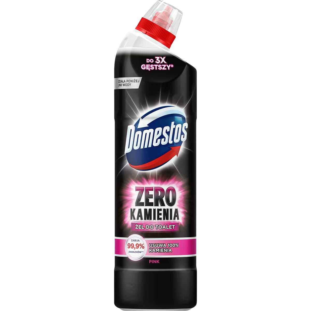 DOMESTOS ZERO KAMIENIA Pink żel do toalet 750ml