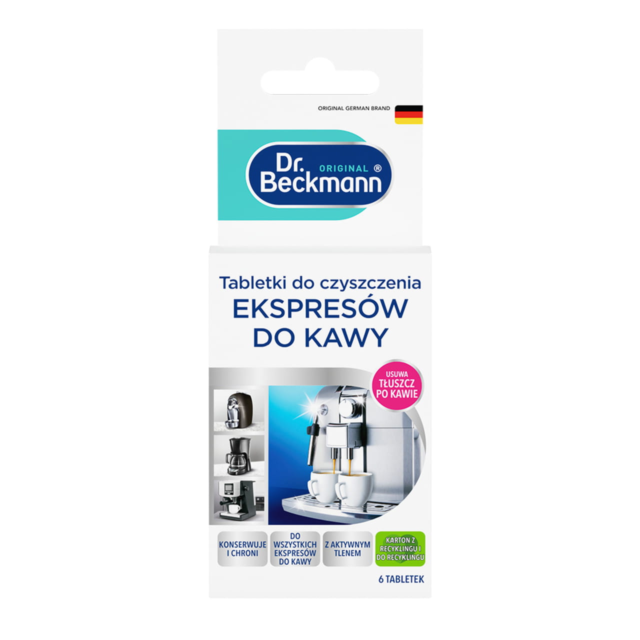 Dr. Beckmann tabletki do czyszczenia ekspresów 6sztuk