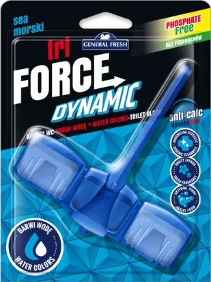 GENERAL FRESH TRI FORCE DYNAMIC zawieszka do WC z funkcją barwienia wody