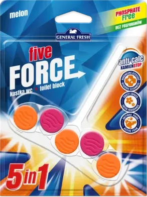 GENERAL FRESH FIVE FORCE MELON zawieszka do WC 50g