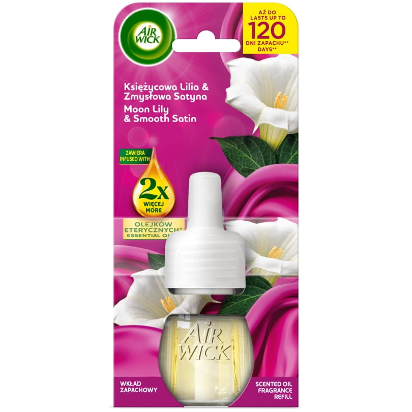 AIR WICK Elektryczny Wkład 19ml - Księżycowa Lilia & Zmysłowa Satyna