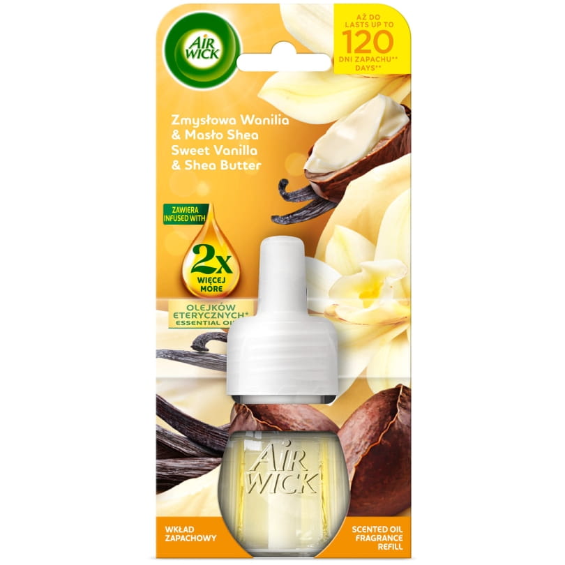 AIR WICK Elektryczny Wkład 19ml - Zmysłowa Wanilia & Masło Shea