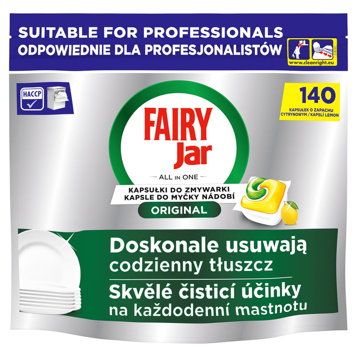 FAIRY Jar Professional All in One kapsułki do zmywarek 140 sztuk