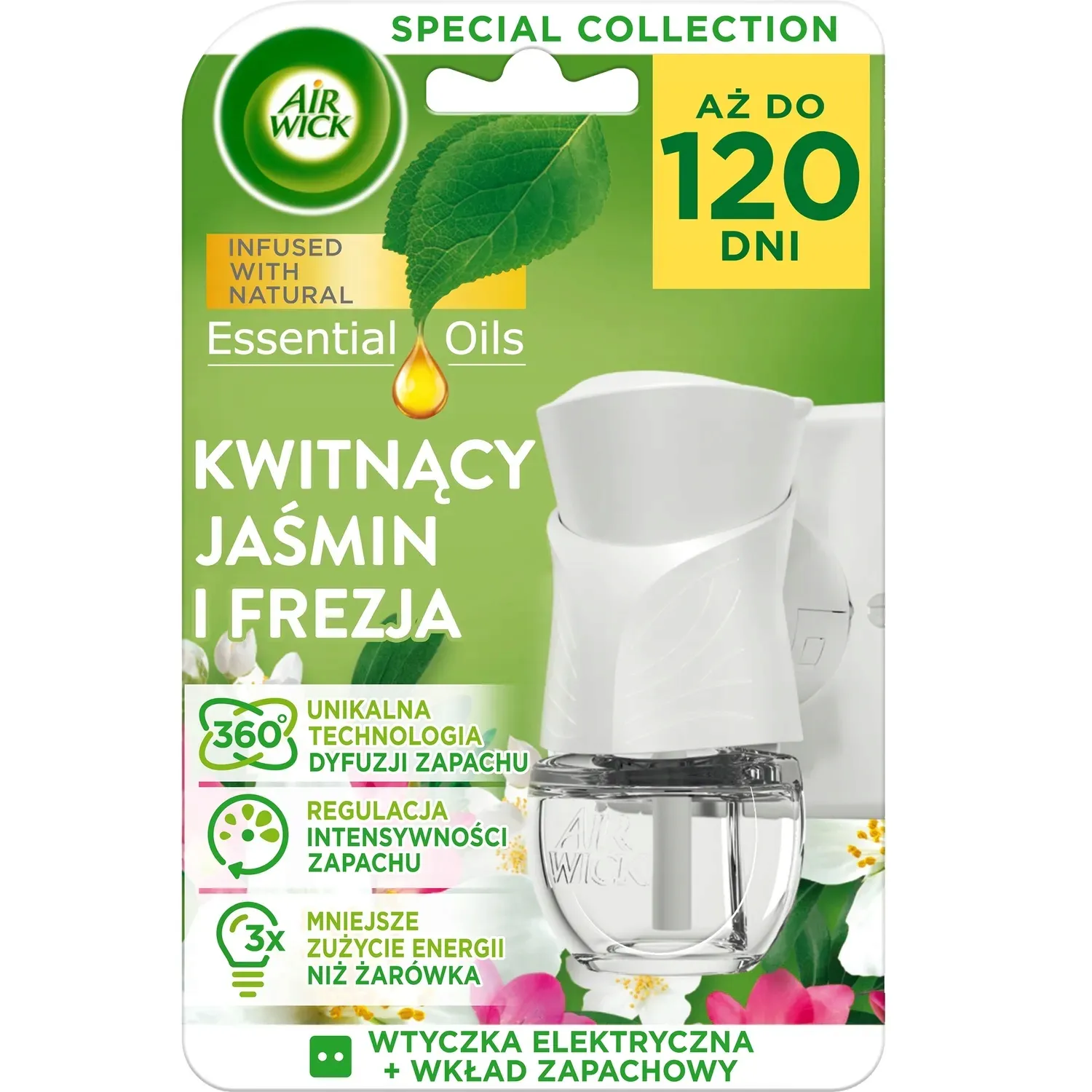 AIR WICK Electric urządzenie + wkład Kwitnący Jaśmin & Frezja 19ml