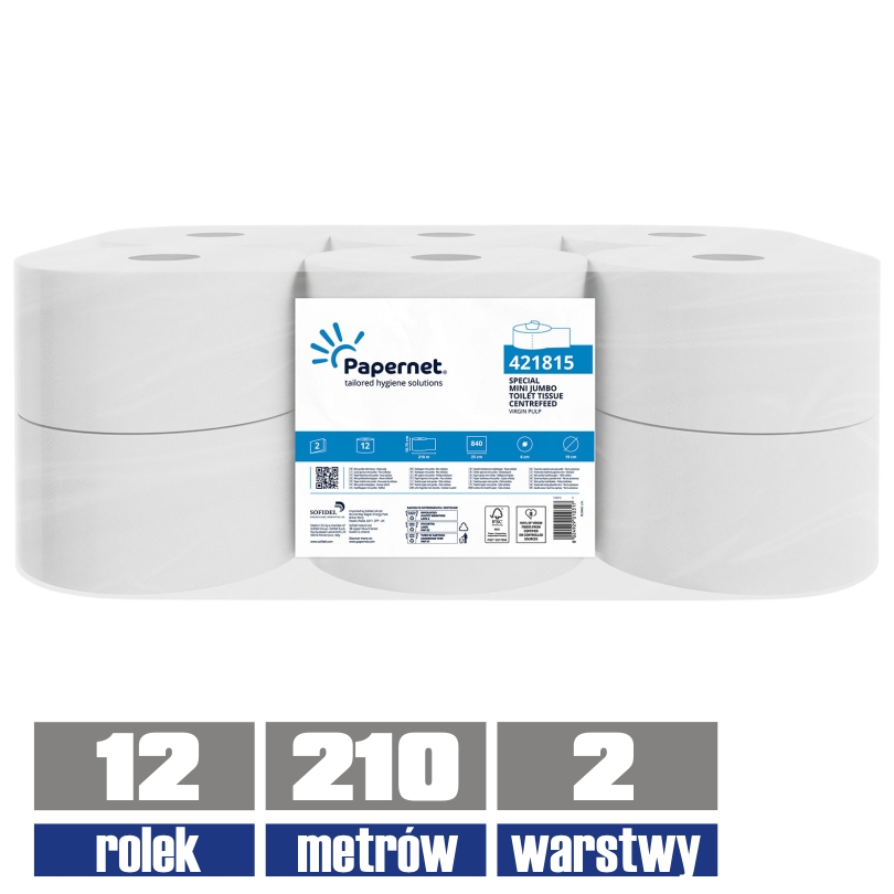421815 Papernet Smart papier toaletowy do centralnego dozowania (SYSTEM T8)