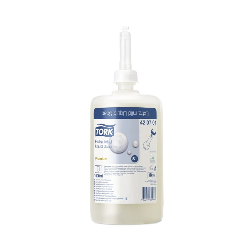 420701 TORK S1 ekstra delikatne mydło w płynie 1L